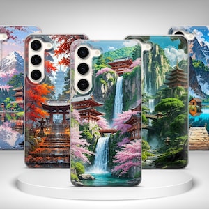 Anime Art Phone Case Japanese Cover For Samsung Galaxy S25 Ultra, S24 Plus, S23 FE, S22, S21, S20, S10 A53, A52, A36, A35, A26, A16, A12