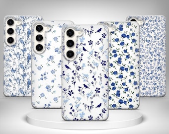 Botanical Flowers Phone Case Pure Cover For Samsung Galaxy S25 Ultra, S24 Plus, S23 FE, S22, S21, S20, S10 A53, A52, A36, A35, A26, A16, A12
