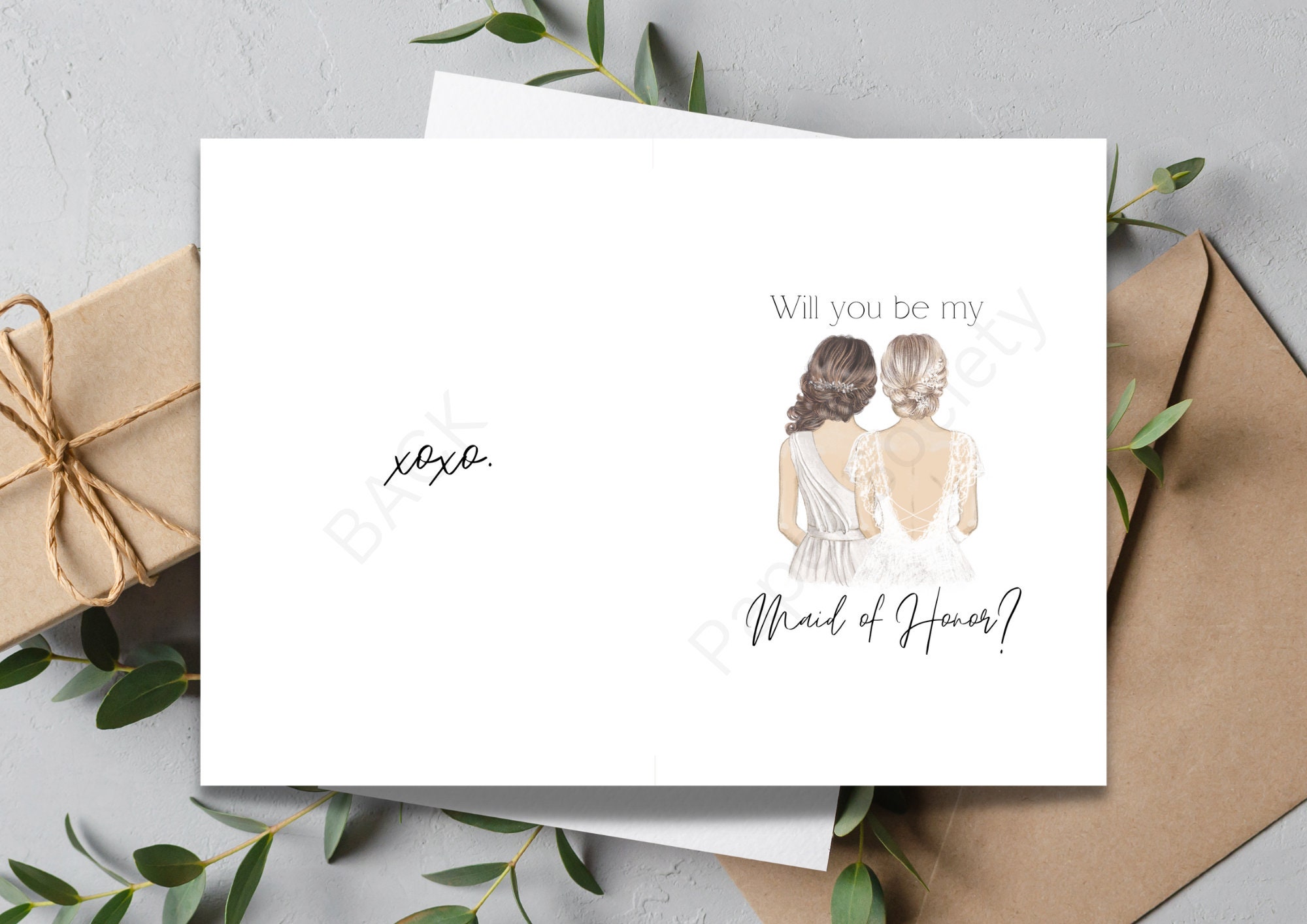 Will You Be My Maid of Honor Printable Card INSTANT DOWNLOAD Diy Ask Will You Be My Maid of Honor Printable Card INSTANT DOWNLOAD Diy Ask