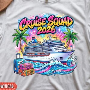 Cruise Squad 2026 png | Family Cruise png | Vacation Squad png | Cruise png | Summer Vacation Family png | Colorful Cruise Squad 2026 jpg