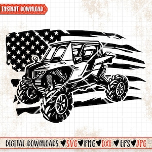 US ATV svg | Extreme Sports Clipart | Drag Race Cutfile | Car Show Stencil | Mud Ride | Off Road Shirt png | USA Racer Dad | Monster Truck