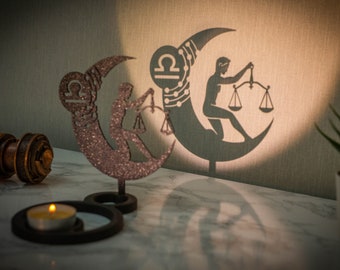 Candle holder - Candle holder - Chinese shadow - Astro - Astrological -Zodiac - Horoscope - Libra - Libra - Decoration -Design -By CandleGifts3D