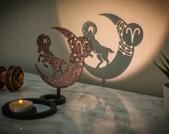 Candle holder - Candle holder - Chinese shadow - Astro - Astrological -Zodiac - Horoscope - Aries - Aries - Decoration -Design - By CandleGifts3D