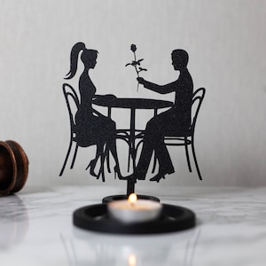 Candle holder Candle holder Chinese shadow Love Couple Love Romantic Decoration Design By CandleGifts3D image 1