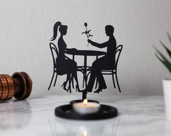 Candle holder - Candle holder - Chinese shadow - Love - Couple - Love - Romantic - Decoration - Design - By CandleGifts3D