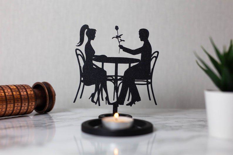 Candle holder Candle holder Chinese shadow Love Couple Love Romantic Decoration Design By CandleGifts3D image 1