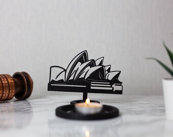 Candle holder - Candle holder - Chinese shadow - Sydney - Monument - Travel - Opera - Decoration - Australia - Design By CandleGifts3D
