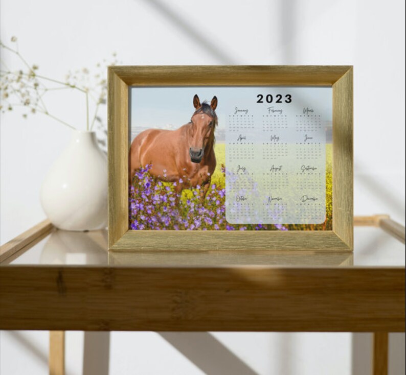 Horse Yearly Calendar 2023 Printable, Yearly Calendar, New Years
