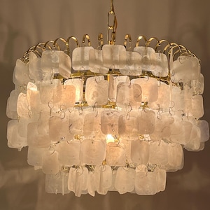 4 available! XL size Capiz vintage shell pendant lights