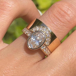 Chunky wedding ring sets online
