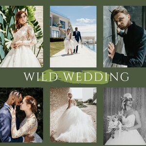 6 Wild Wedding Lightroom Desktop Presets • Wedding Presets • fall presets • Instagram portrait • Boho • spring • winter preset.green