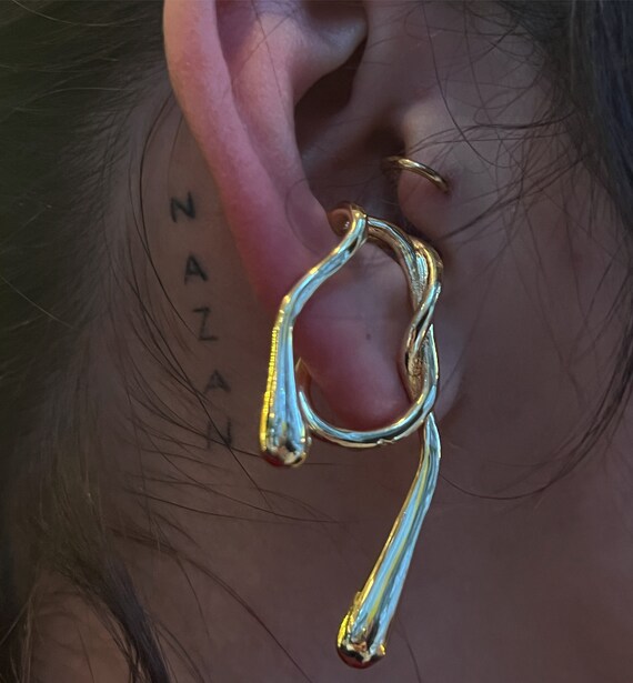 Ear cuff gold plated store
