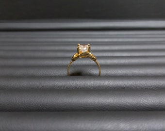 14K Goldring, Versprechen Ring, Stapelring, Ring, Vintage Ring, Skurril Ring, Boho Ring, Einzigartiger Design Ring, Stilvoller Ring, Bold Ring