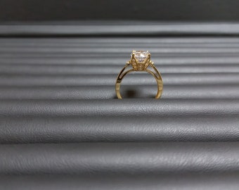 14K Gold Ring, Statement Ring, Art-Deco-Ring, Zeitgenössischer Ring, Eleganter Ring, Minimal Ring, Zeitloser Ring, Schicker Ring, Trendy Ring