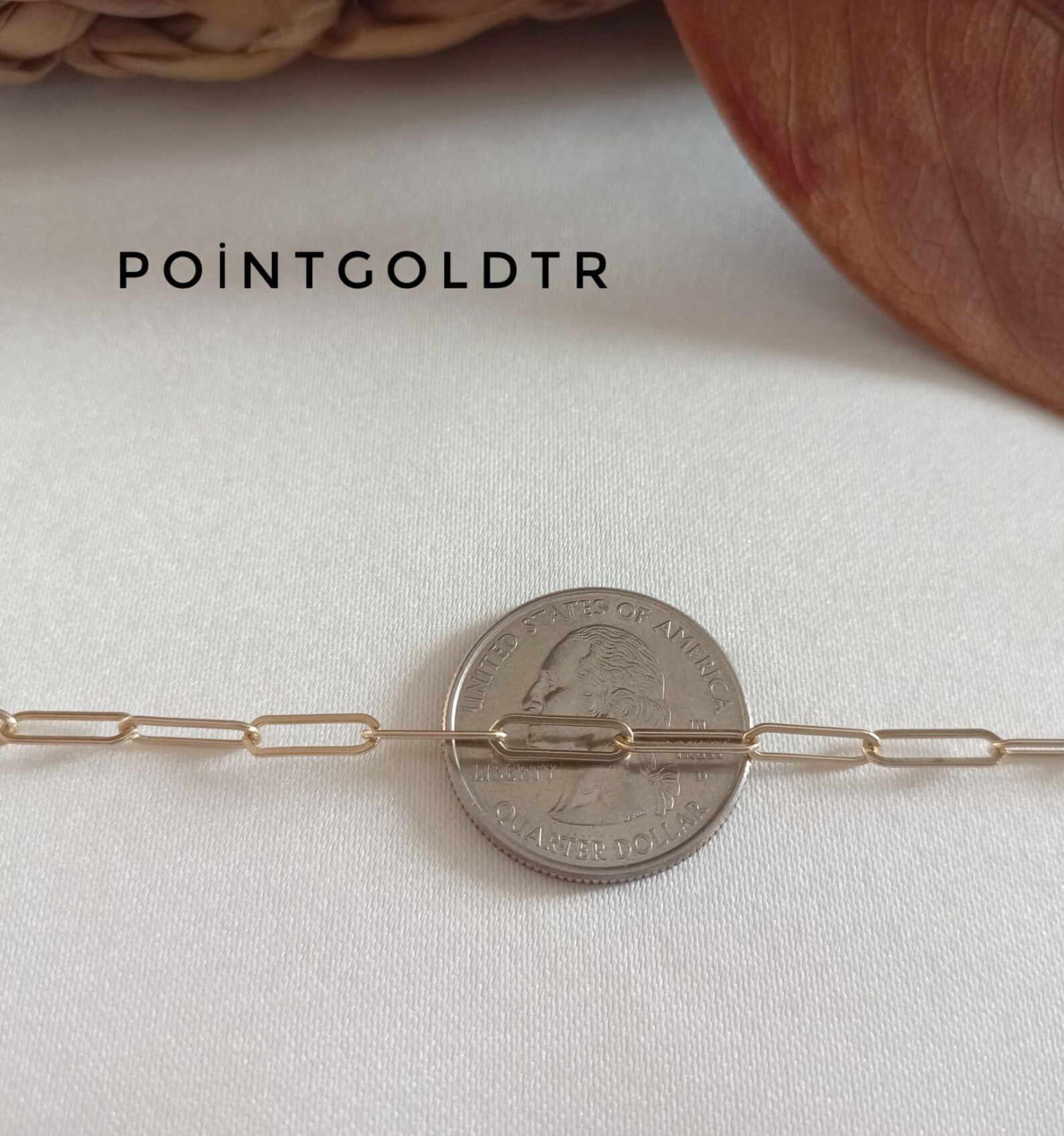 Paperclip Solid 14K Gold Solid Paperclip Chain, Solid Paperclip Necklace, Solid ...