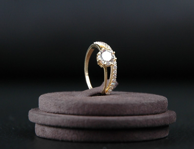 10K Gold Ring, 8K Gold Ring, Exquisite gold ring, birthday gift, Christmas gift, gift for her, grandma ring, girls ring, anniversary gift image 1