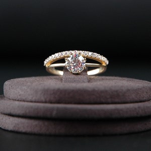10K Gold Ring, 8K Gold Ring, Exquisite gold ring, birthday gift, Christmas gift, gift for her, grandma ring, girls ring, anniversary gift image 2