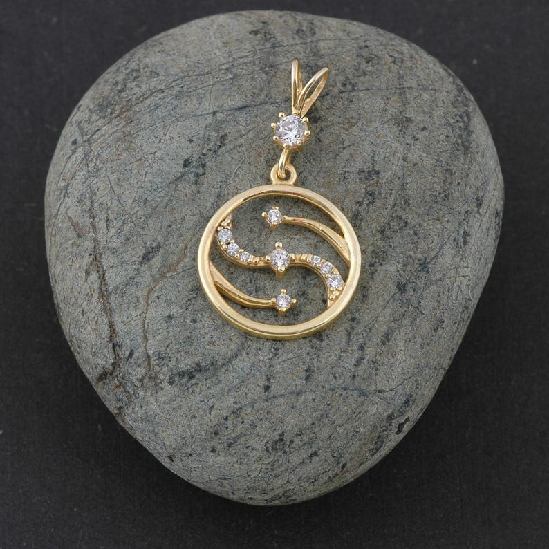 thin gold chain, 14k fashion necklace, gold charm necklace, special occasion gift, unique necklace, gold dainty pendant, sentimental gift