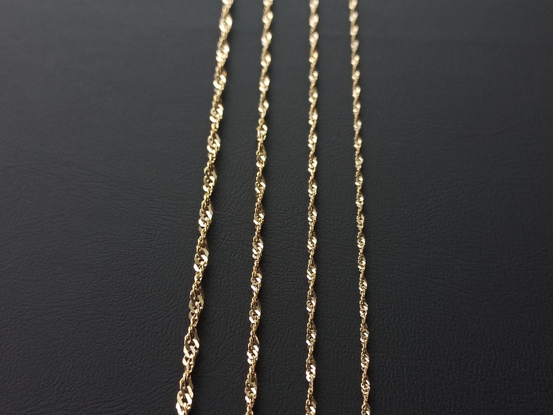 14K Gold Singapore Chain, Gold Chain, Special Chain, Man Gold Chain, Woman Gold Chain, Gift For Her, Special Singapore, Gold Singapore, Gift