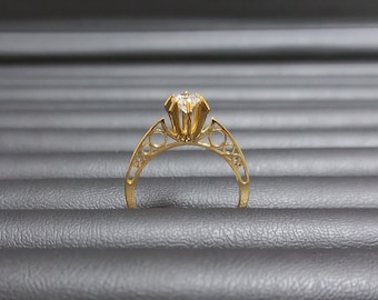 14K Gold Ring, Elegant ring, Minimal ring, Special Jewelry Gift, Gold Jewelry Gift, Gift For Her, Christmas Gift,  Birthday Gift