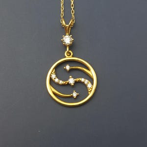 thin gold chain, 14k fashion necklace, gold charm necklace, special occasion gift, unique necklace, gold dainty pendant, sentimental gift