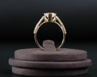 10K Goldring, 8K Goldring, Geschenkring, Oma Ring, Mädchen Ring, Mama Ring, Jahrestag Geschenk, Geburtstagsgeschenk für sie, Muttertagsgeschenk,