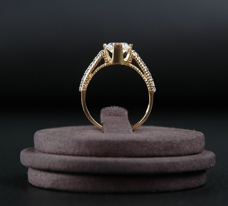 10K Goldring, 8K Goldring, Geschenkring, Oma Ring, Mädchen Ring, Mama Ring, Jahrestag Geschenk, Geburtstagsgeschenk für sie, Muttertagsgeschenk, Bild 1