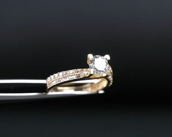 10K Gold Ring, 8K Gold Ring, Christmas gift, gift for her, grandma ring, girls ring, mom ring, wedding ring, promise ring, Gift, Woman Ring