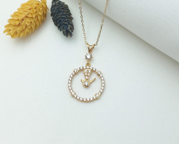 Elegant Gold Pendant Necklace with Watch Elegant Vintage Heart Watch Pendant Necklace,gold Watch  main image 3