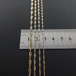 14K Gold Singapore Chain, Gold Chain, Special Chain, Man Gold Chain, Woman Gold Chain, Gift For Her, Special Singapore, Gold Singapore, Gift