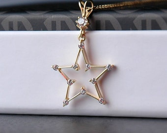 Colgante Oro 14K, Especial, Colgante, Colgante Estrella Oro, Colgante Delicado, Llave De Mi Corazón, Regalo Para Mamá, Regalo Para Mujer, Colgante Mujer, 14K