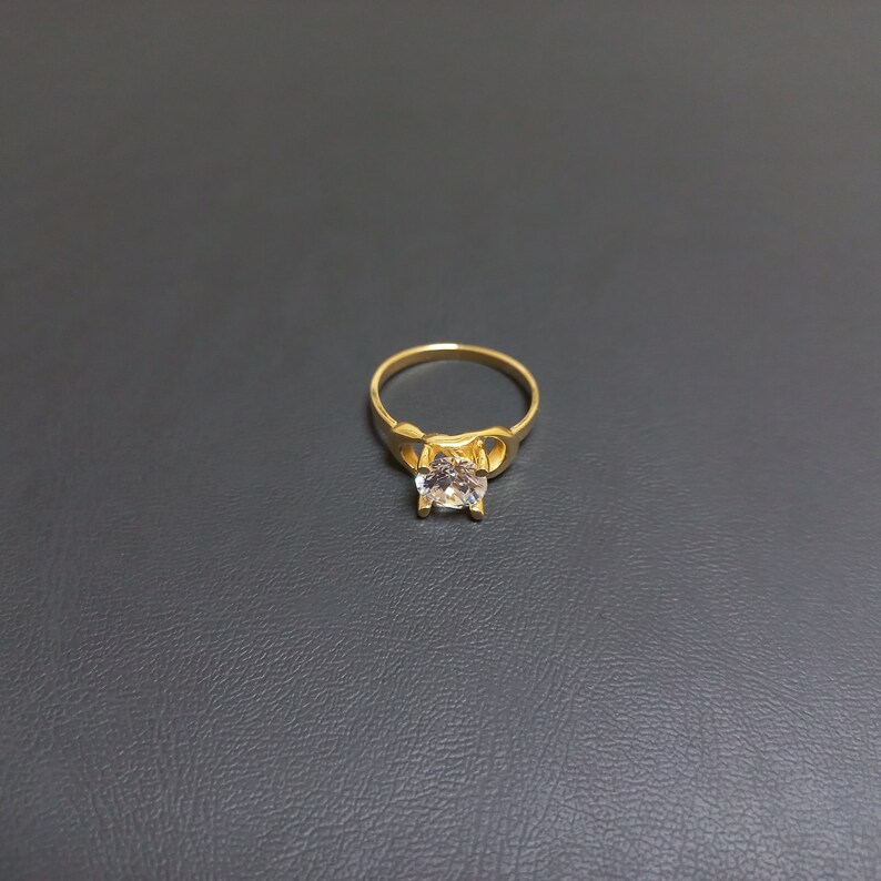 14K Gold Ring, Promise ring, Stacking ring, ring, Vintage ring, Whimsical ring, Bohemian ring, Unique design ring, Stylish ring, Bold ring image 8