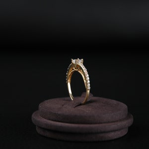 Bague en or 10K, bague en or 8K, bague pour femme, cadeau fête des mères, cadeau d'anniversaire, cadeau de Noël, cadeau pour elle, bague grand-mère, bague fille, bague maman image 9