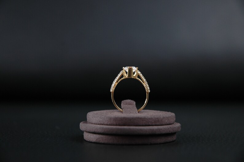 10K Goldring, 8K Goldring, Geschenkring, Oma Ring, Mädchen Ring, Mama Ring, Jahrestag Geschenk, Geburtstagsgeschenk für sie, Muttertagsgeschenk, Bild 7