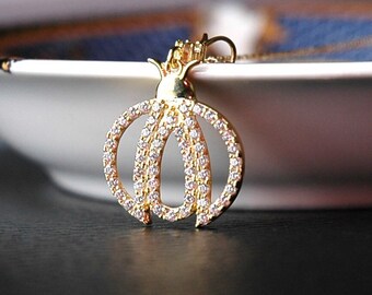 14K Gold Pendant, Ladybird pendant, Special Ladybird, Gift For Her, Gold Ladybird, Delicate pendant, Minimal necklace, Statement pendant