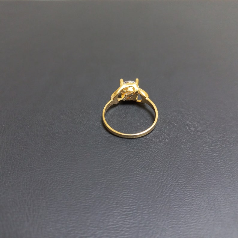 14K Gold Ring, Promise ring, Stacking ring, ring, Vintage ring, Whimsical ring, Bohemian ring, Unique design ring, Stylish ring, Bold ring image 10