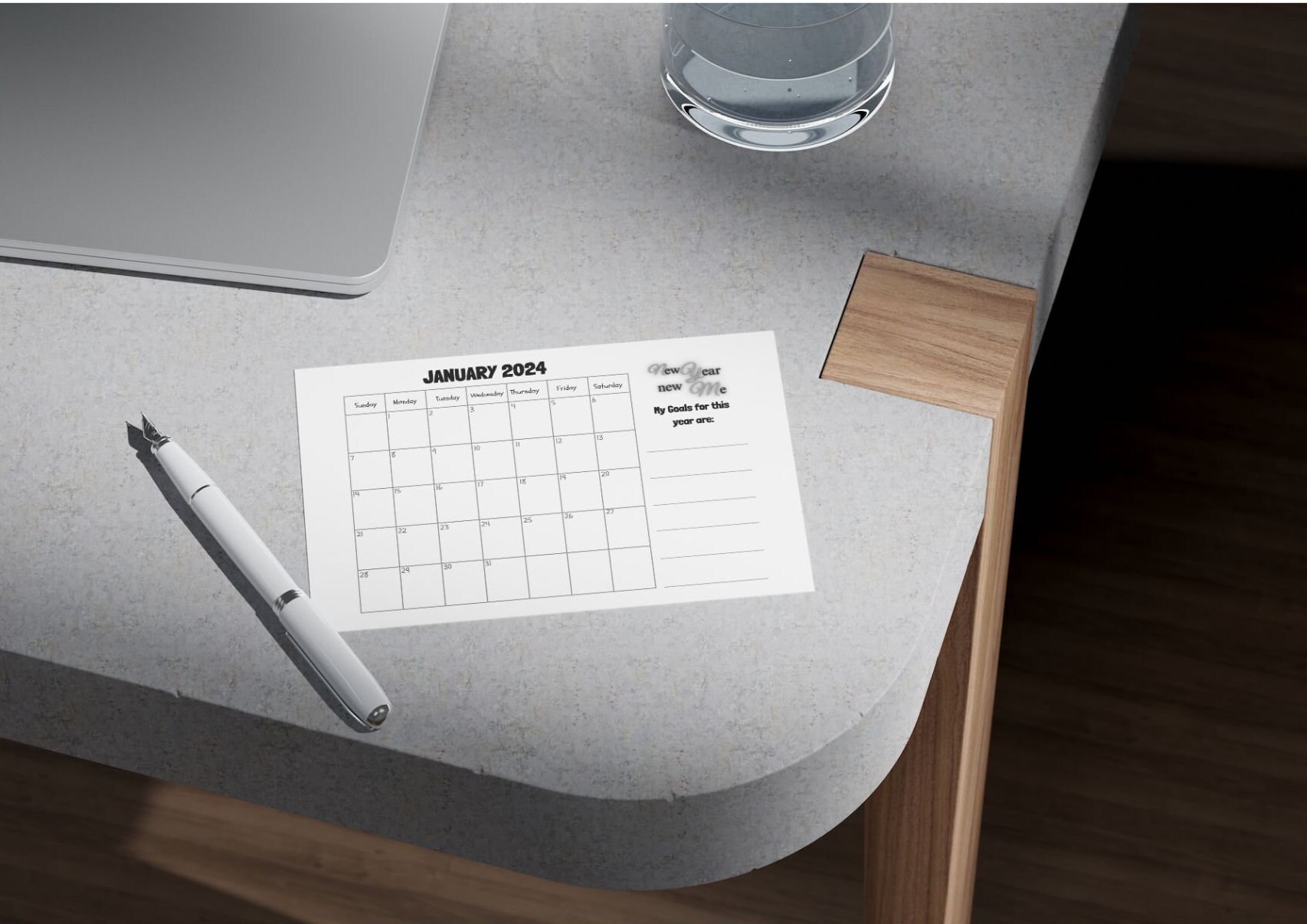 2024 Selfcare Monthly Calendar Goal Setting, Mindful Planning for a