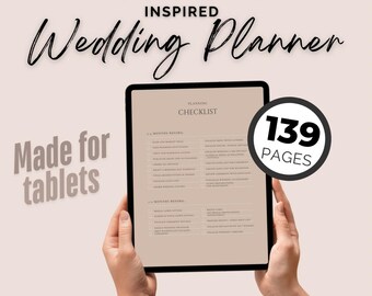 Planificador de bodas para personas con TDAH para novias, novios y planificación de escapadas / Planificador de novias 2024 inspirado en el TDAH / Paquete organizador de bodas para novias