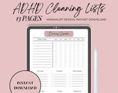 ADHD Cleaning Checklist Goodnotes | Goodnotes Cleaning List | ADHD Cleaning Tips | adhd cleaning schedule | adhd bedroom cleaning goodnotes