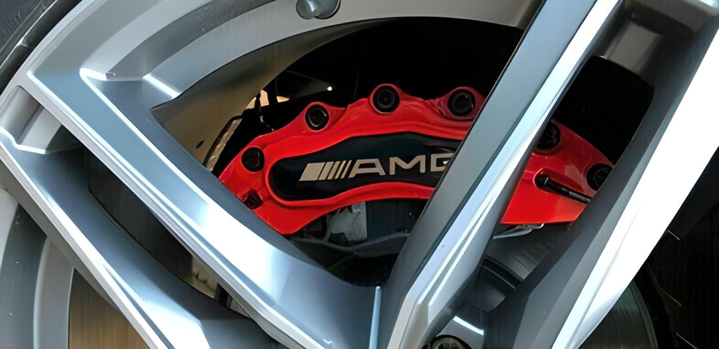 4PC Brake Caliper Covers Mercedes AMG Red / Mercedes Accessories / Car Accessories Etsy