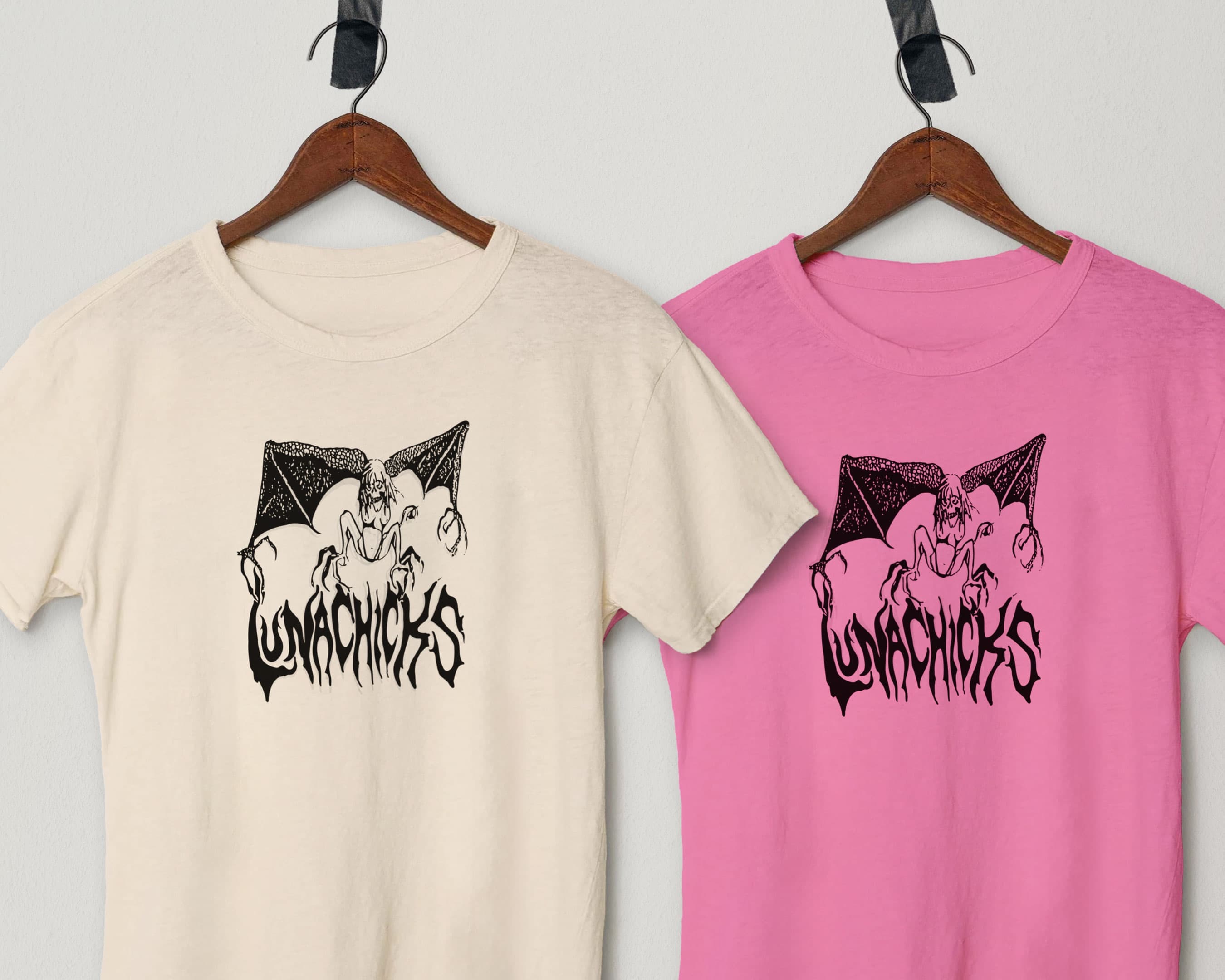 Maglietta della band Lunachicks: stile vintage, punk rock femminista