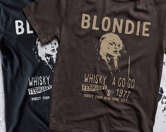 Blondie Debbie Harry Whisky A Go Go Concert Shirt, Vintage Style Gig Poster Shirt