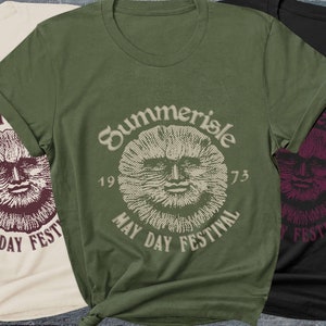 The Wicker Man Shirt, Film Classic Horror Movie Shirt, Summerisle May Day Festival.