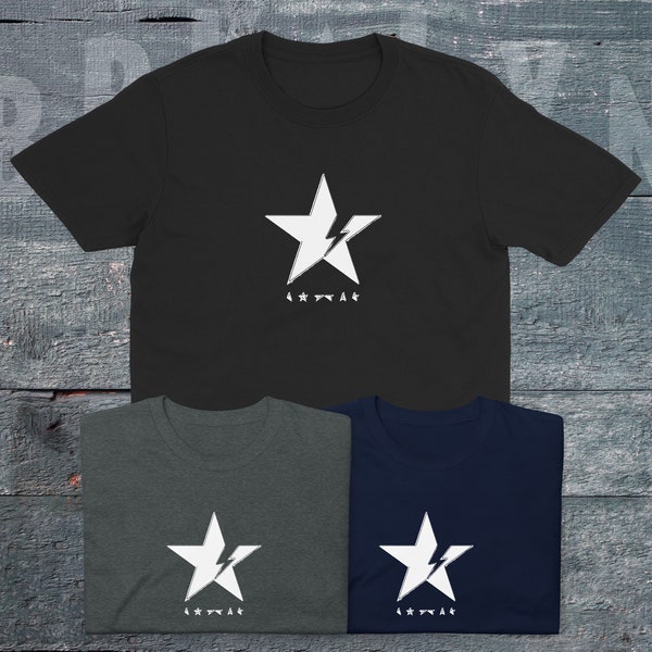 David Bowie Tshirt, Grunge und Groovy Blackstar Album T-Shirt.