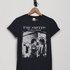 Camiseta The Smiths The Queen is Dead, camiseta vintage Morrissey preta unissex.