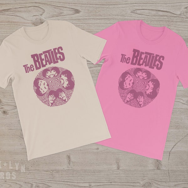 T-shirt unique The Beatles, chemise rock classique, cadeau parfait pour les fans de musique.