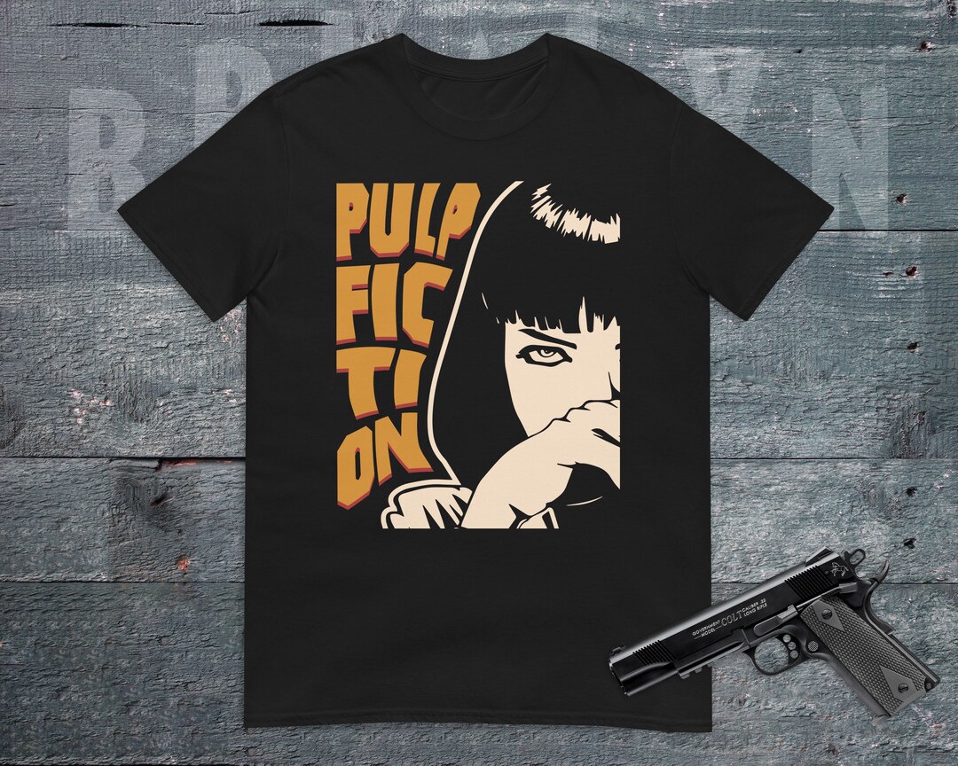 【FULL OF SSUN】PULP FICTION Drive T-shirts (Black) R6015 PULP FICTION Drive T-shirts (Black)