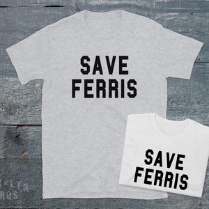 Ferris Bueller Movie Classic Tshirt, 80s Fashion Movie Quotes Shirt.