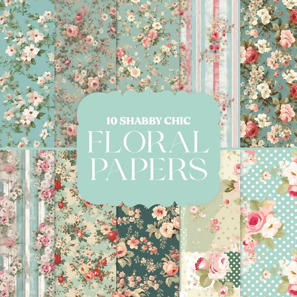 Vintage Floral Paper - Etsy