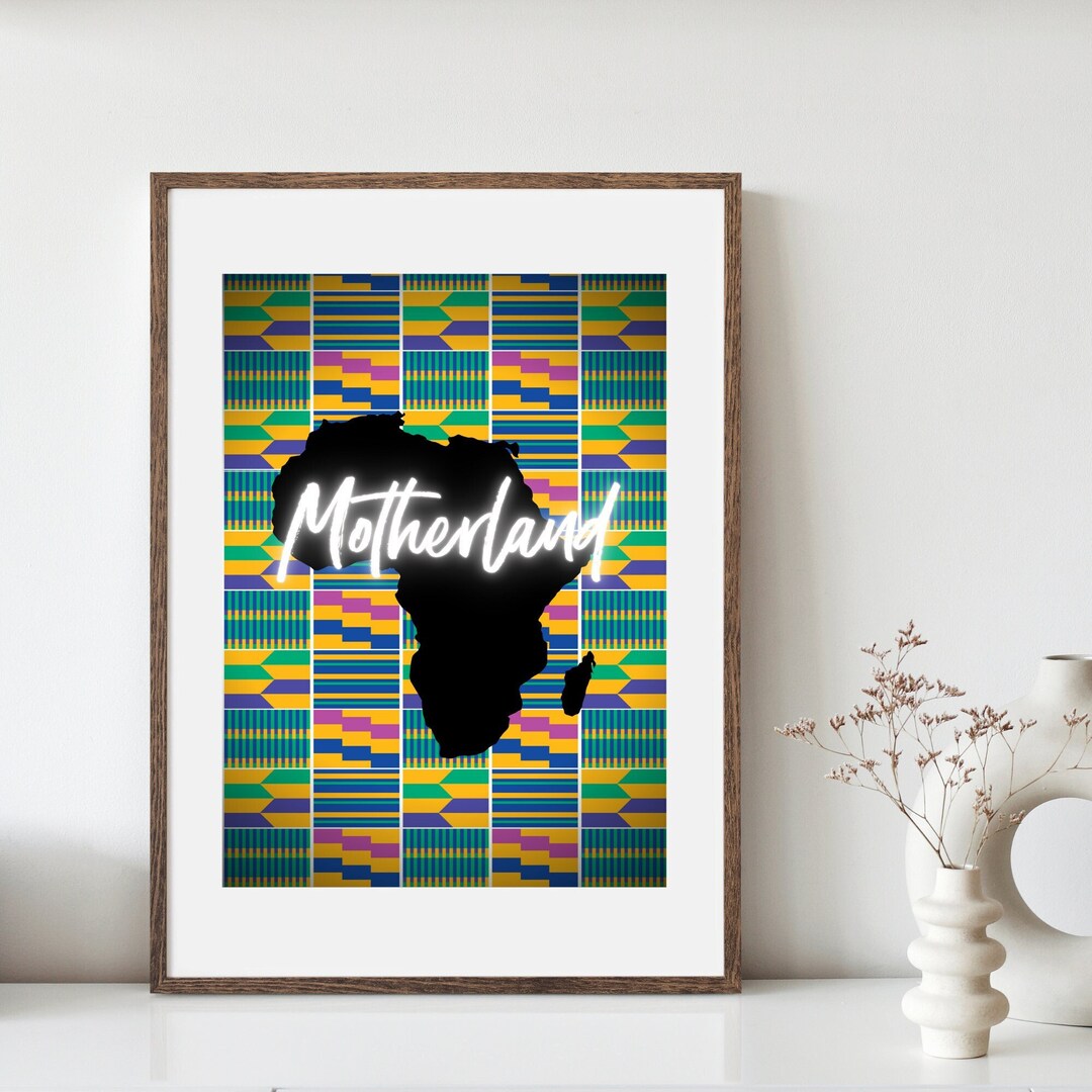 Motherland Glow, Africa Kente Print, Kente Pattern, Ghana Art, African ...